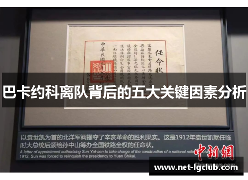 巴卡约科离队背后的五大关键因素分析