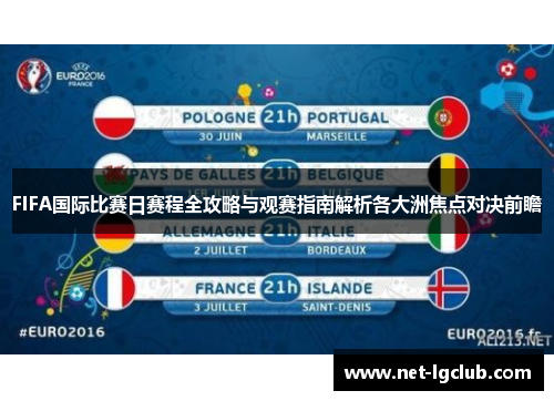 FIFA国际比赛日赛程全攻略与观赛指南解析各大洲焦点对决前瞻